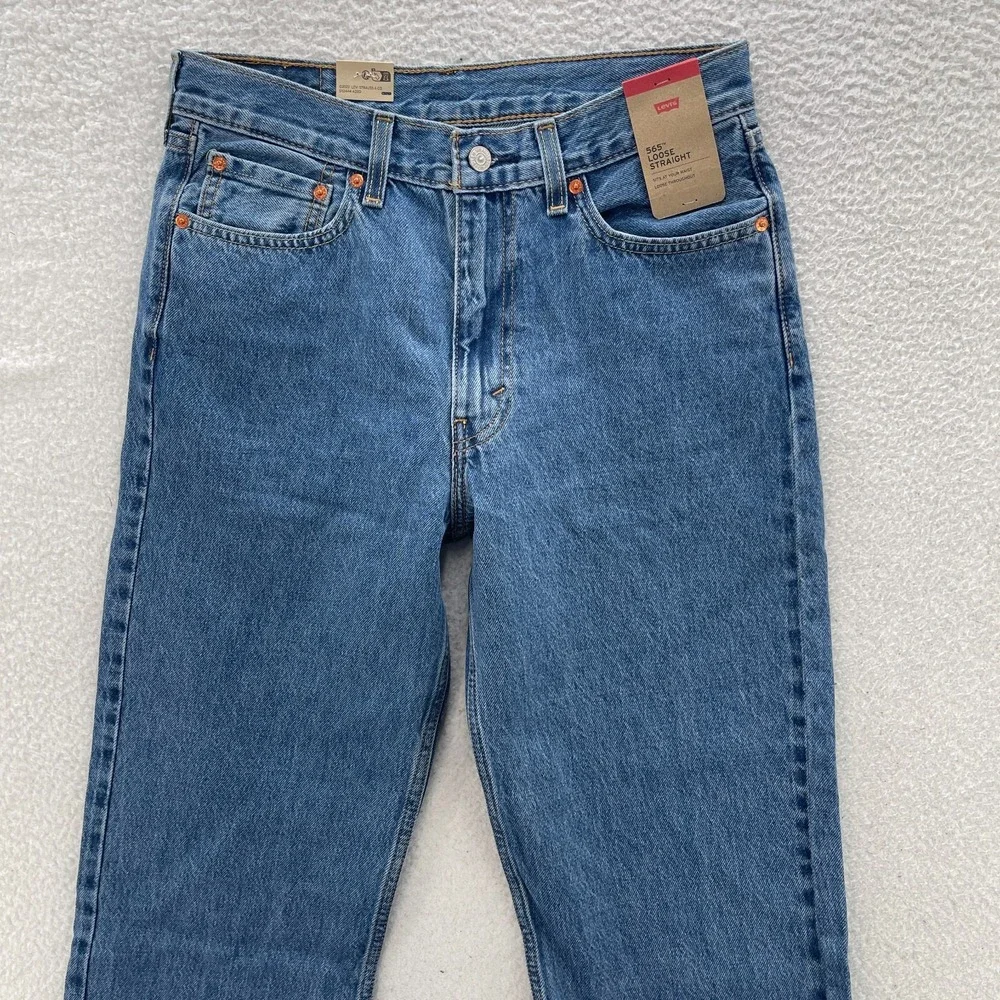 Levis 565 '97 Jeans Mens 31x32 Blue Loose Straight Leg Denim Y2K Grunge Baggy